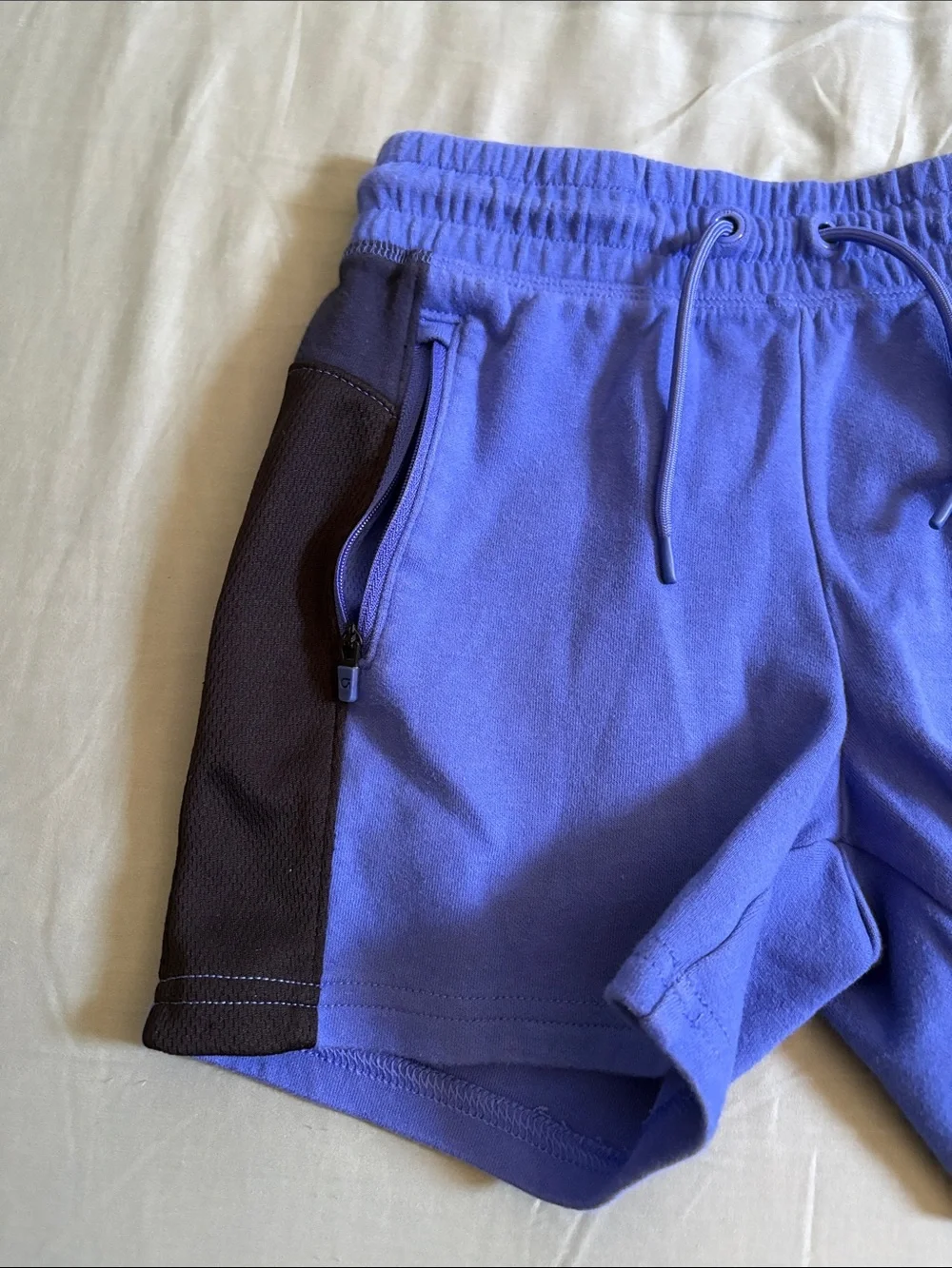 GAP Periwinkle Blue Shorts with Black Side Panels